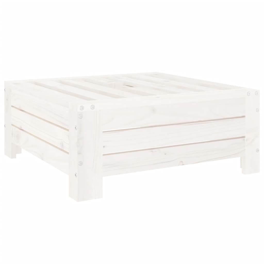 vidaXL Κάλυμμα Βάσης Ομπρέλας Λευκό από Μασίφ Ξύλο Πεύκου