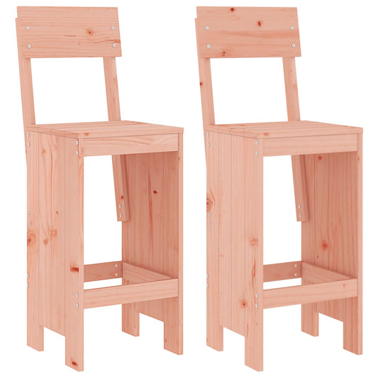 vidaXL Σκαμπό Μπαρ 2 τεμ. 40x48,5x115,5εκ από Μασίφ Ξύλο Ψευδοτσούγκας