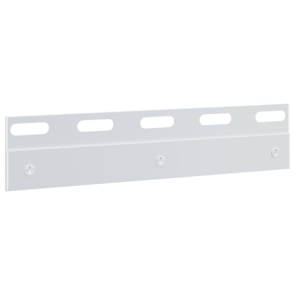 vidaXL Πλάκες Σύνδεσης 6 Τεμ. Ασημί 20 εκ. από Ανοξείδωτο Ατσάλι