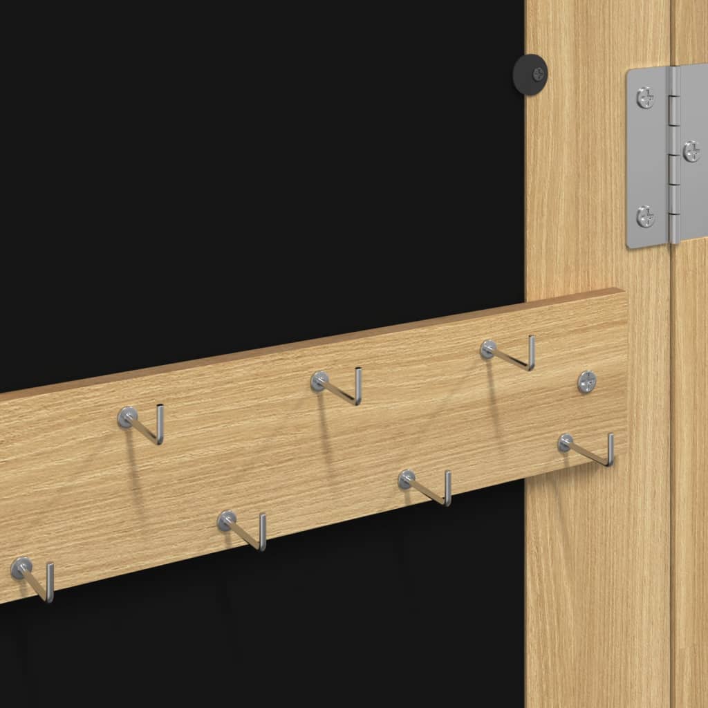 vidaXL Έπιπλο Κοσμημάτων με Καθρέφτη Επιτοίχιο 30x8,5x90 εκ.