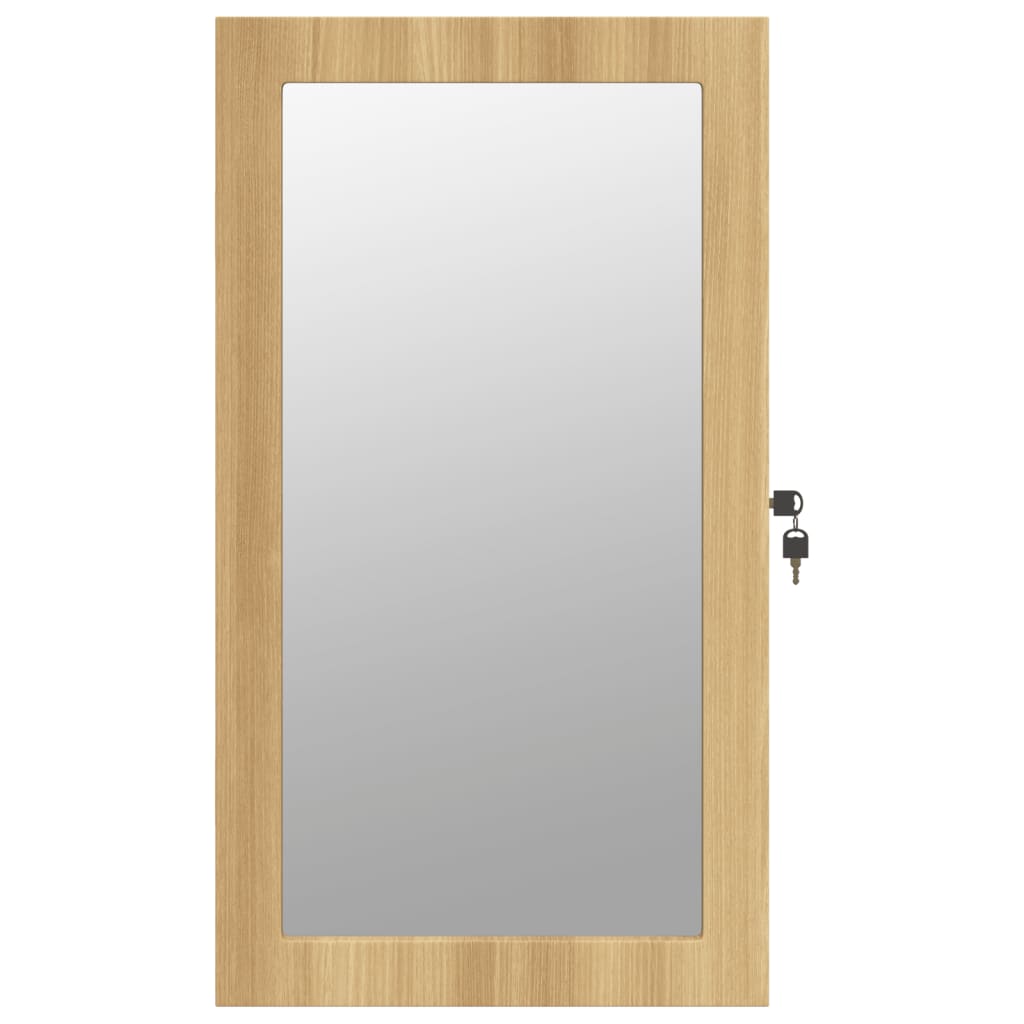 vidaXL Έπιπλο Κοσμημάτων με Καθρέφτη/LED Φώτα Επιτοίχιο