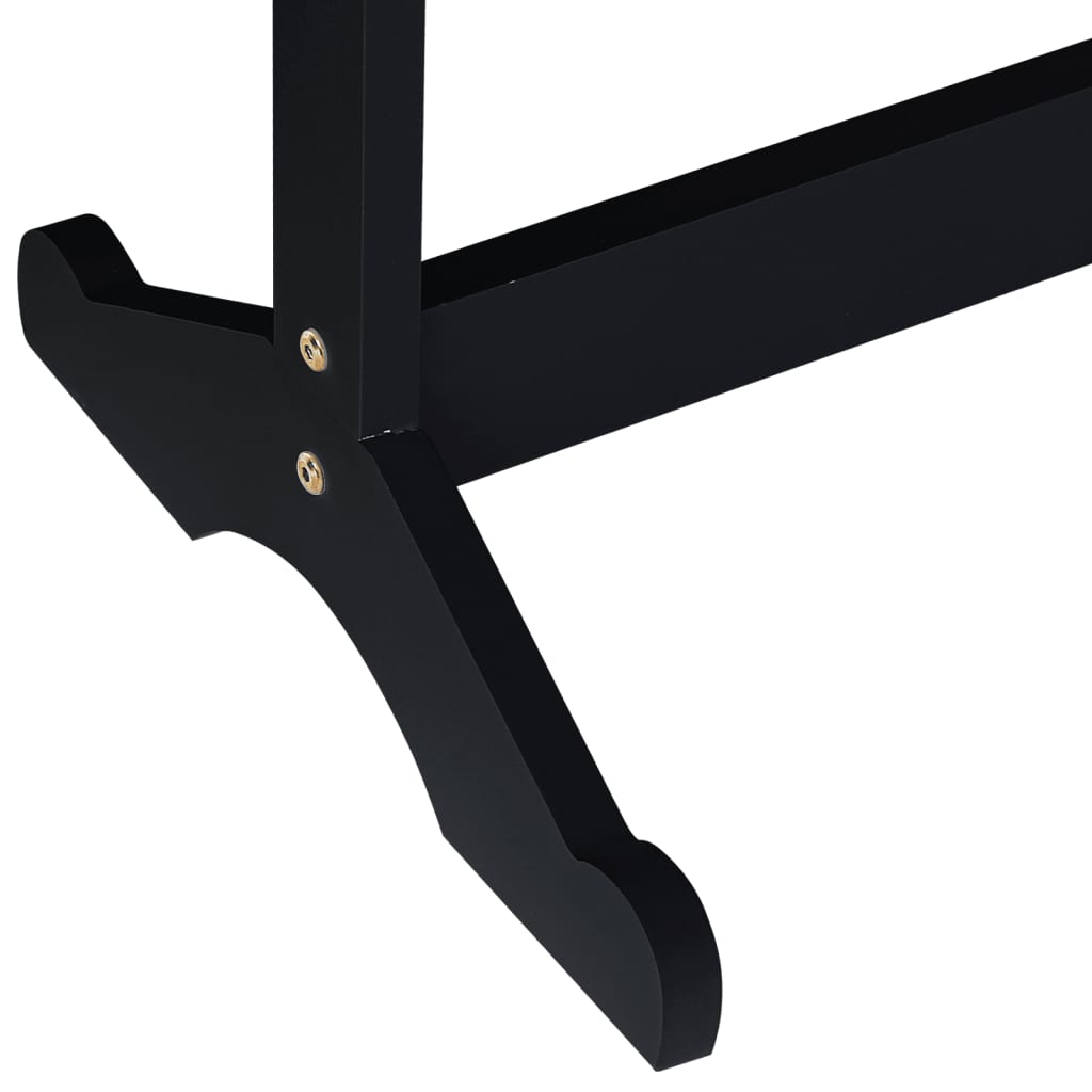 vidaXL Έπιπλο Κοσμημάτων με Καθρέφτη Επιδαπέδιο Μαύρο 42x38x152 εκ.