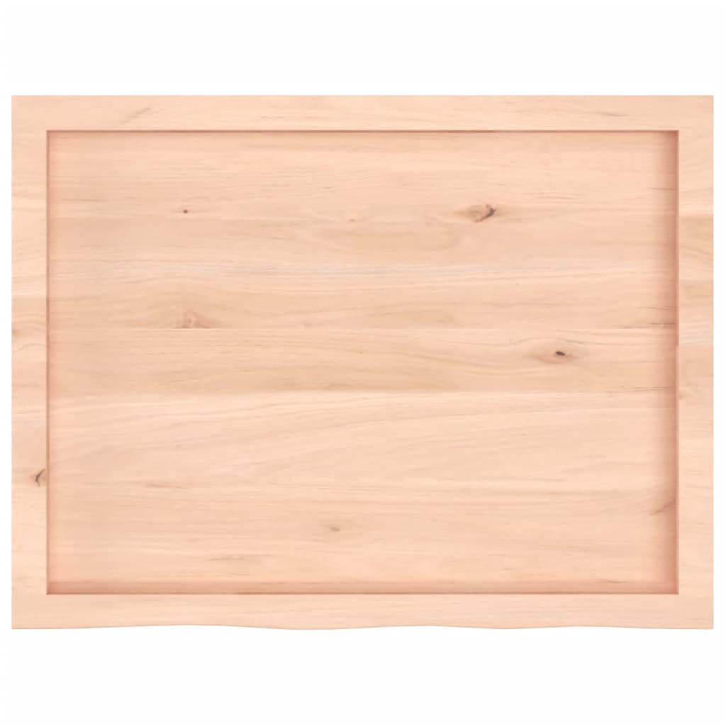 vidaXL Ράφι Τοίχου 80x60x(2-6) εκ. από Ακατέργαστο Μασίφ Ξύλο Δρυός