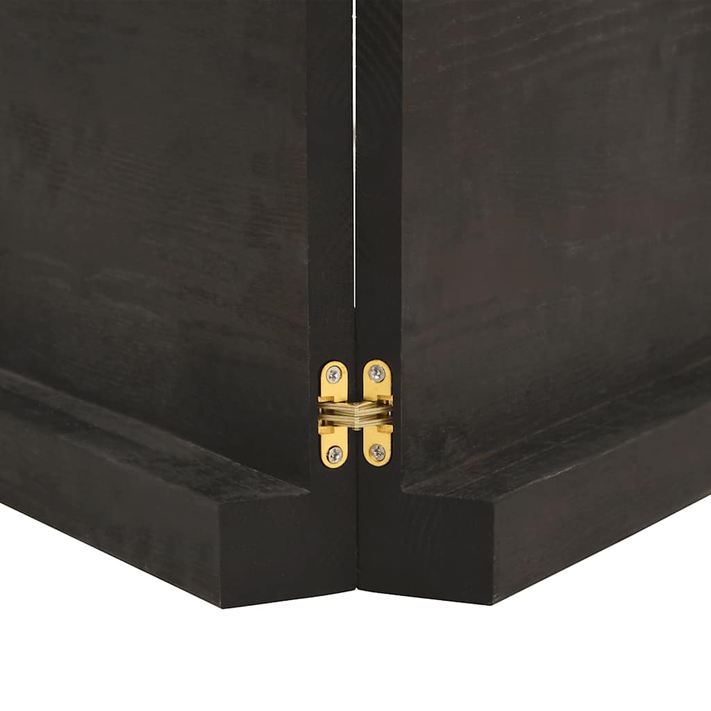 vidaXL Ράφι Τοίχου Σκούρο Καφέ 120x40x(2-6) εκ. Επεξ. Μασίφ Ξύλο Δρυός