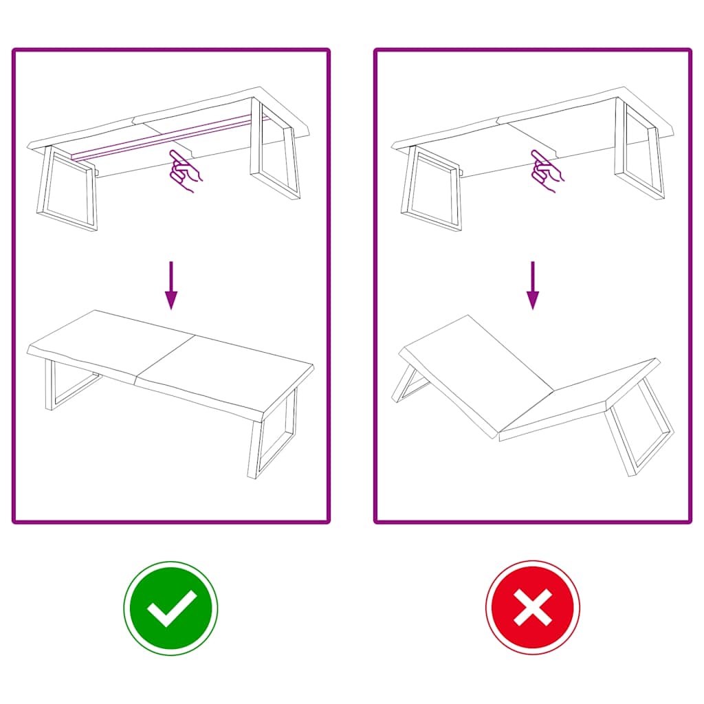 vidaXL Ράφι Τοίχου Σκούρο Καφέ 140x60x(2-4) εκ. Επεξ. Μασίφ Ξύλο Δρυός