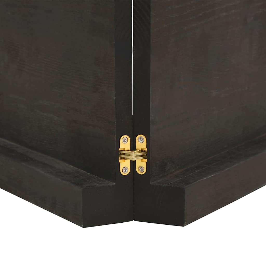 vidaXL Ράφι Τοίχου Σκούρο Καφέ 180x60x(2-6) εκ. Επεξ. Μασίφ Ξύλο Δρυός