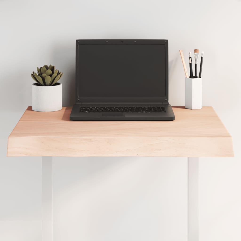 vidaXL Επιφάνεια Τραπεζιού 60x60x(2-6)εκ Ακατέργαστο Μασίφ Ξύλο Δρυός