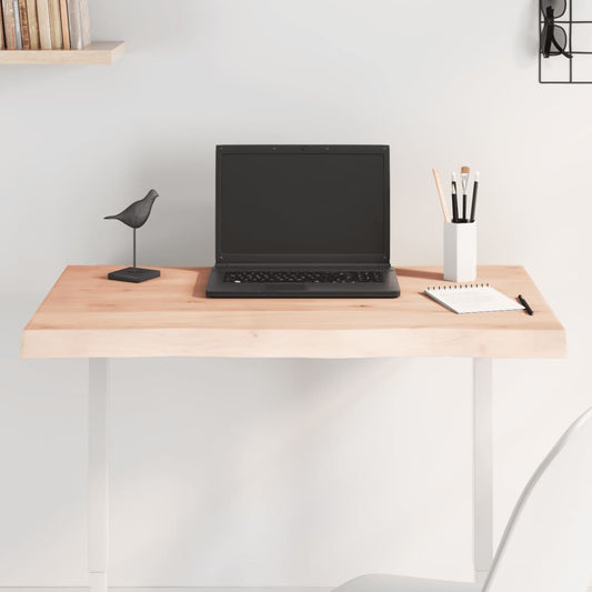 vidaXL Επιφάνεια Τραπεζιού 80x40x(2-6) εκ. Ακατέργαστο Μασίφ Ξύλο