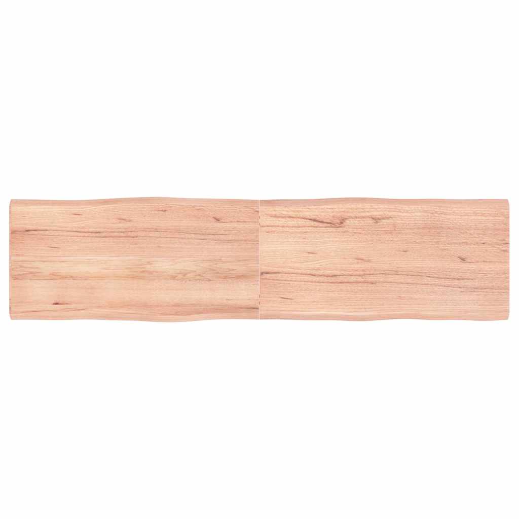 vidaXL Επιφ Τραπεζιού Αν Καφέ 160x40x(2-4)εκ.Ακατέργ. Μασίφ Ξύλο Δρυός