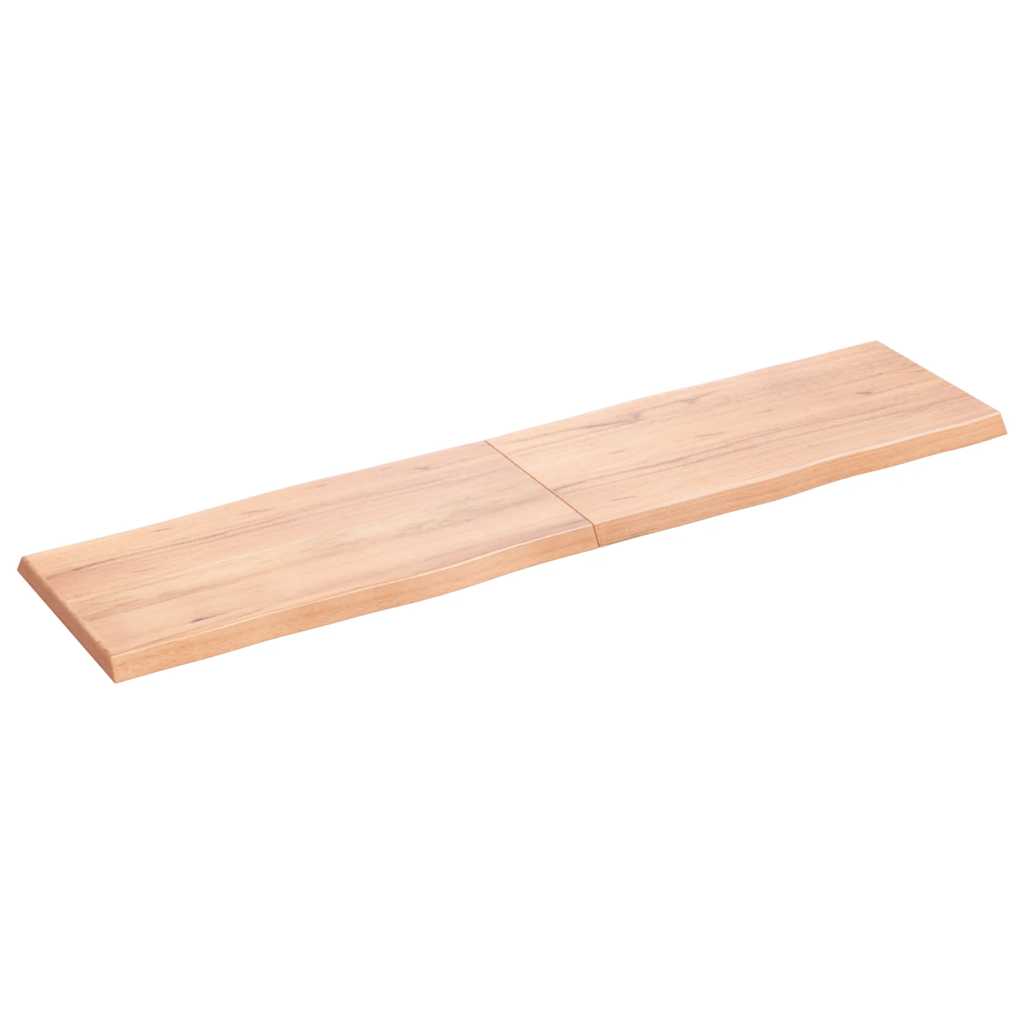 vidaXL Επιφ Τραπεζιού Αν Καφέ 160x40x(2-4)εκ.Ακατέργ. Μασίφ Ξύλο Δρυός
