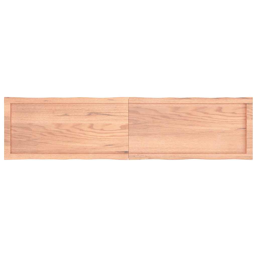 vidaXL Επιφ Τραπεζιού Αν Καφέ 160x40x(2-4)εκ.Ακατέργ. Μασίφ Ξύλο Δρυός