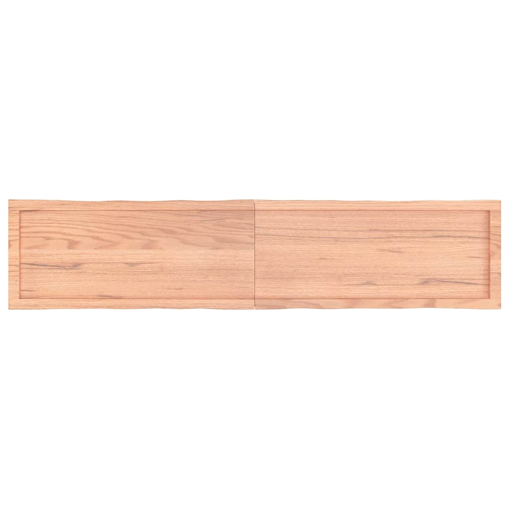 vidaXL Επιφ Τραπεζιού Αν Καφέ 180x40x(2-4)εκ.Ακατέργ. Μασίφ Ξύλο Δρυός