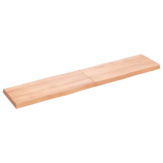 vidaXL Επιφ Τραπεζιού Αν Καφέ 180x40x(2-6)εκ.Ακατέργ. Μασίφ Ξύλο Δρυός