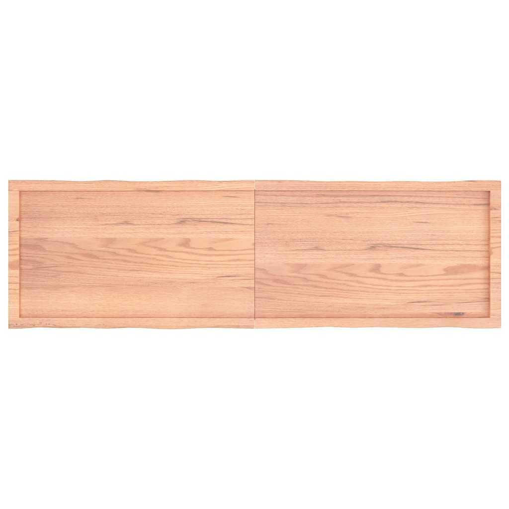 vidaXL Επιφ Τραπεζιού Αν Καφέ 180x50x(2-6)εκ.Ακατέργ. Μασίφ Ξύλο Δρυός