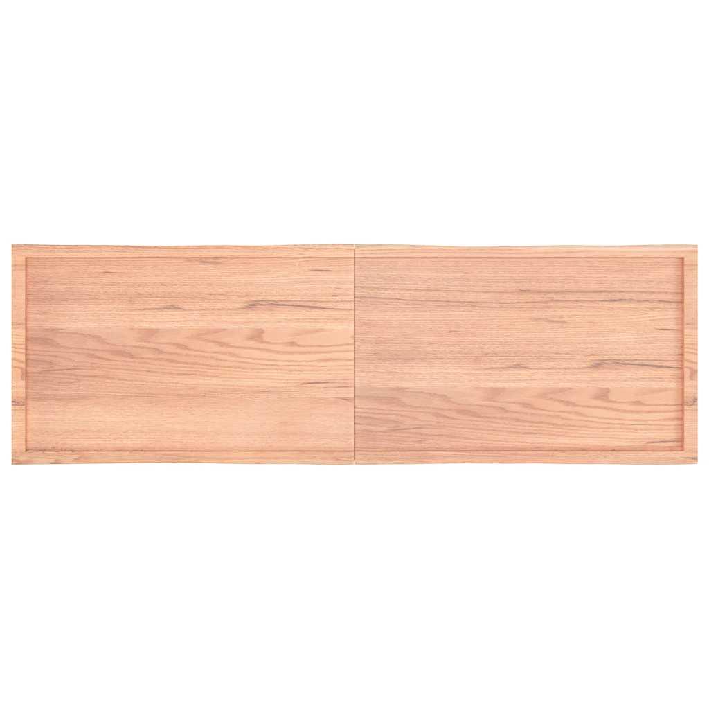 vidaXL Επιφ Τραπεζιού Αν Καφέ 200x60x(2-4)εκ.Ακατέργ. Μασίφ Ξύλο Δρυός