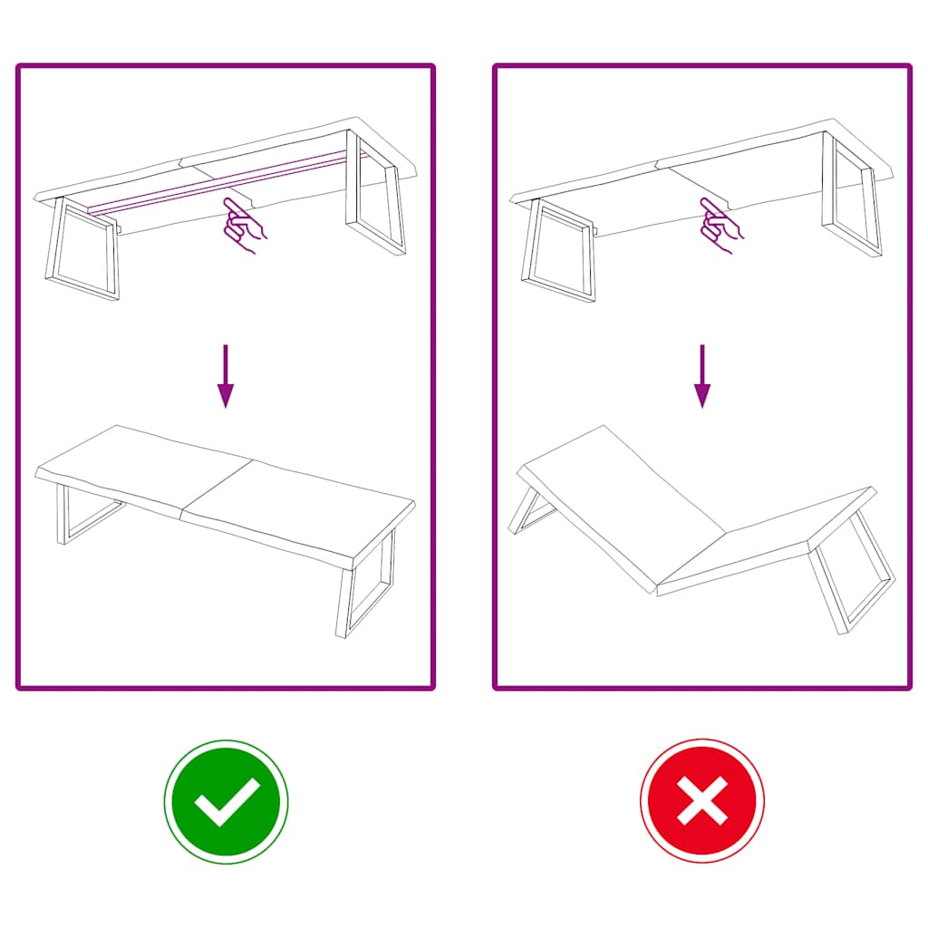 vidaXL Επιφ Τραπεζιού Αν Καφέ 160x60x(2-4)εκ.Ακατέργ. Μασίφ Ξύλο Δρυός