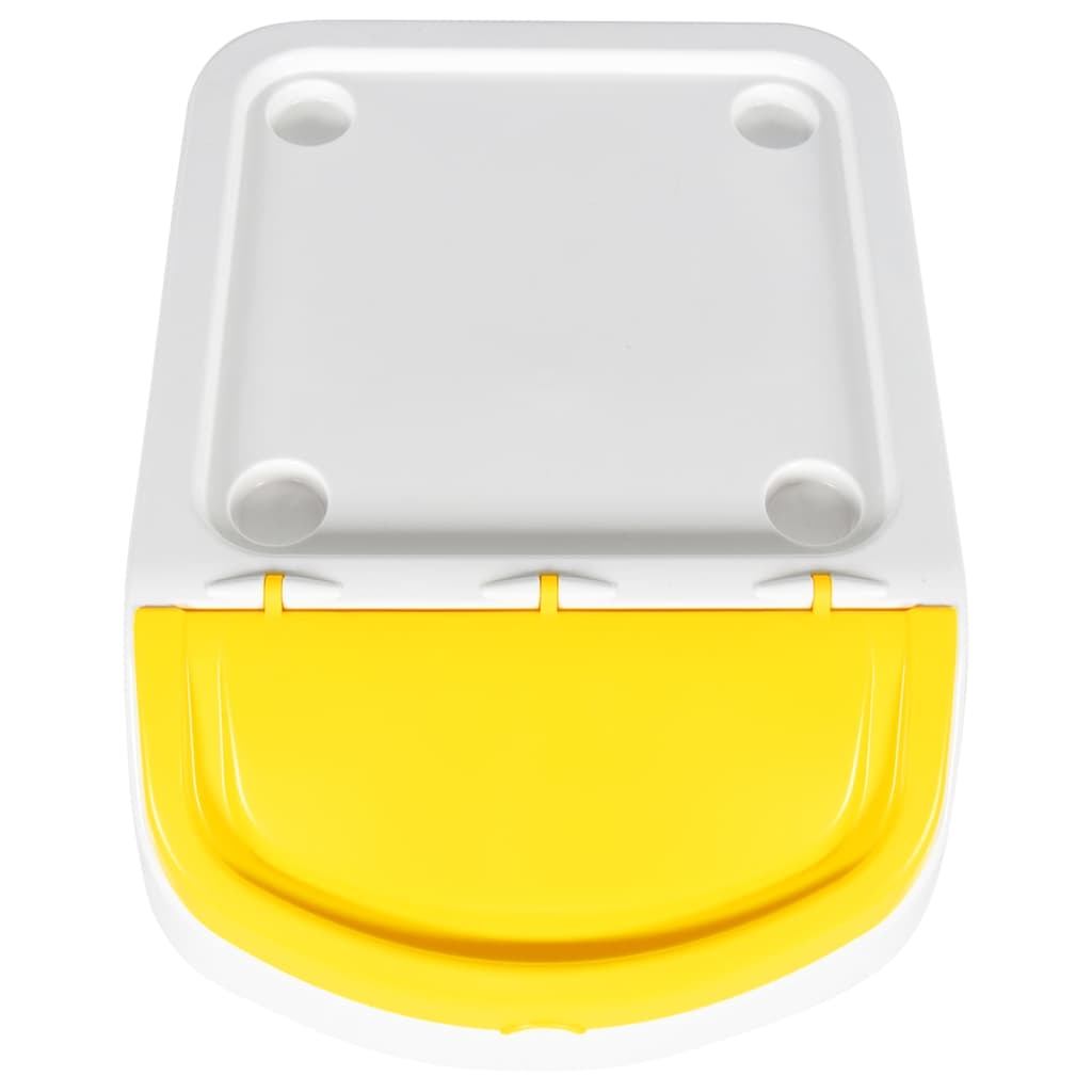 vidaXL Κάδοι Απορριμμάτων Στοιβαζόμενοι 3 τεμ Λευκό Πολυπρ/λένιο 120 Λ