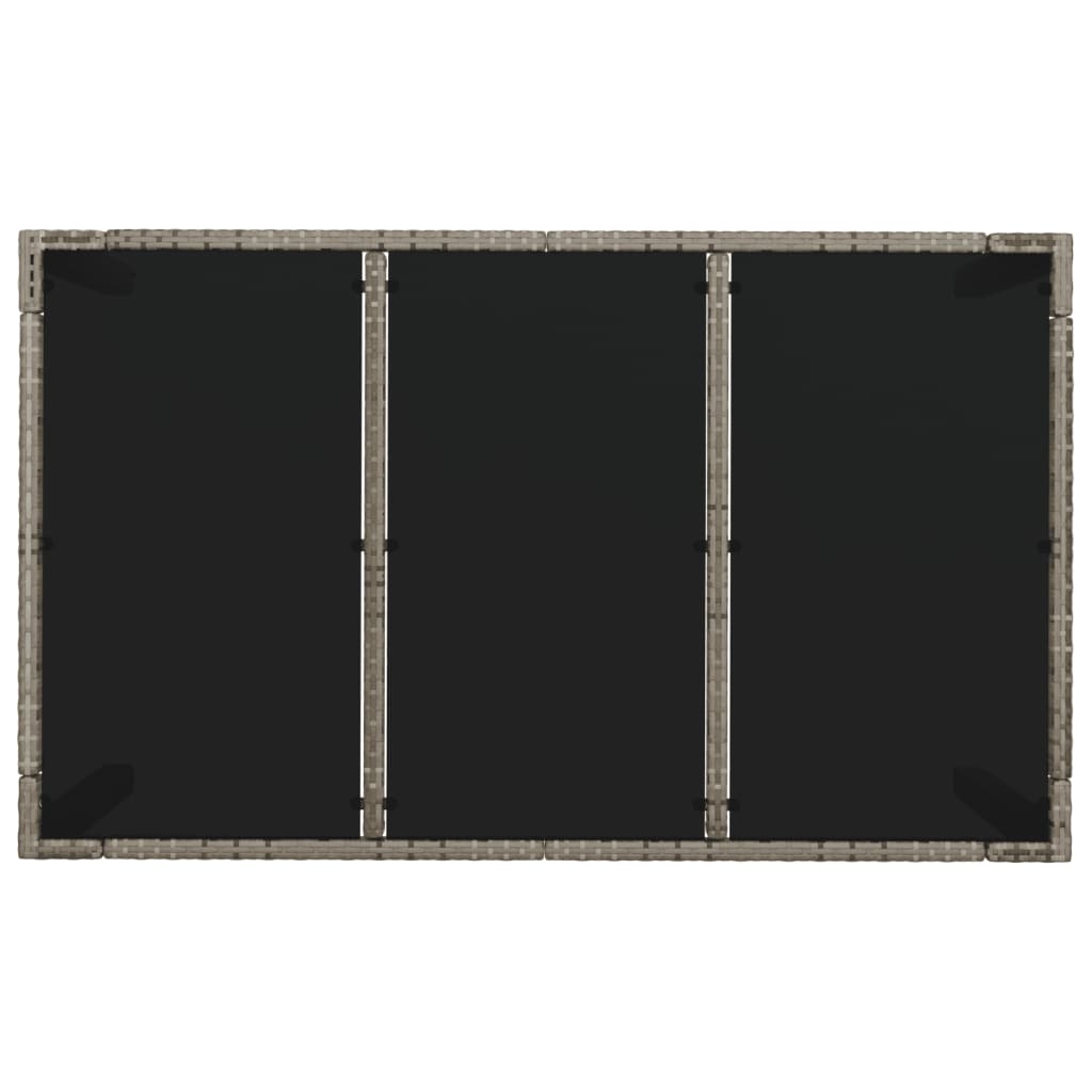 vidaXL Σετ Τραπεζαρίας Κήπου 5 τεμ. Γκρι Συνθ. Ρατάν με Μαξιλάρια