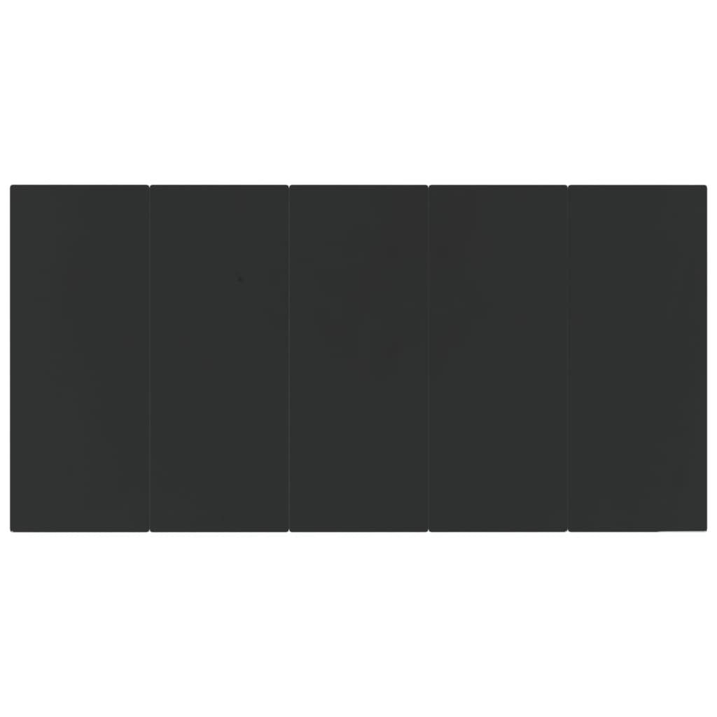 vidaXL Σετ Τραπεζαρίας Κήπου 7 τεμ Μαύρο&Γκρι Συνθ. Ρατάν με Μαξιλάρια