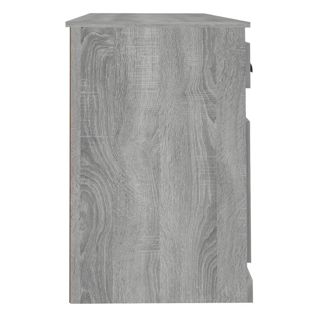 vidaXL Γραφείο με Ντουλάπι Γκρι Sonoma από Επεξεργασμένο Ξύλο
