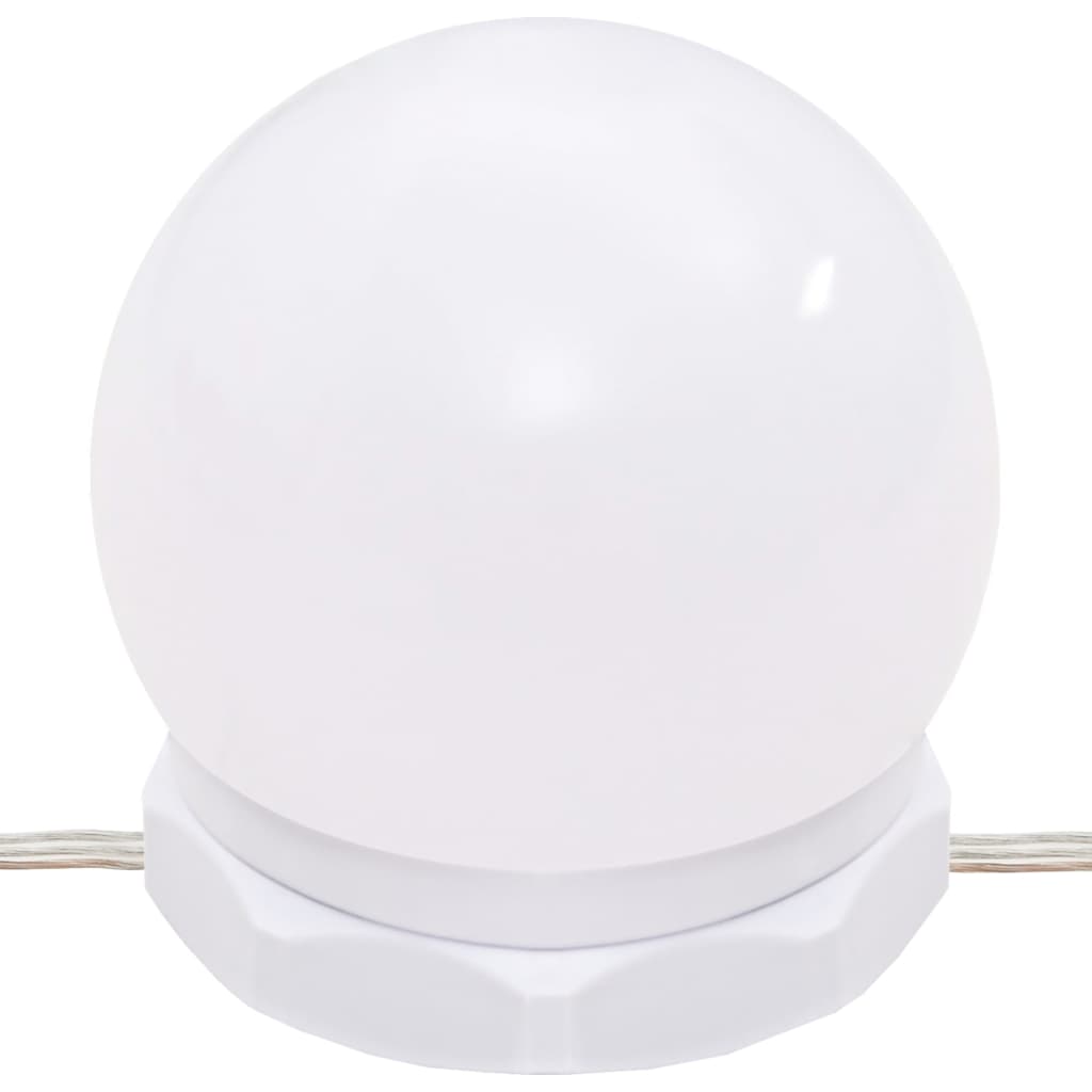 vidaXL Μπουντουάρ με LED Γκρι Σκυροδέματος 130x50x132,5 εκ.