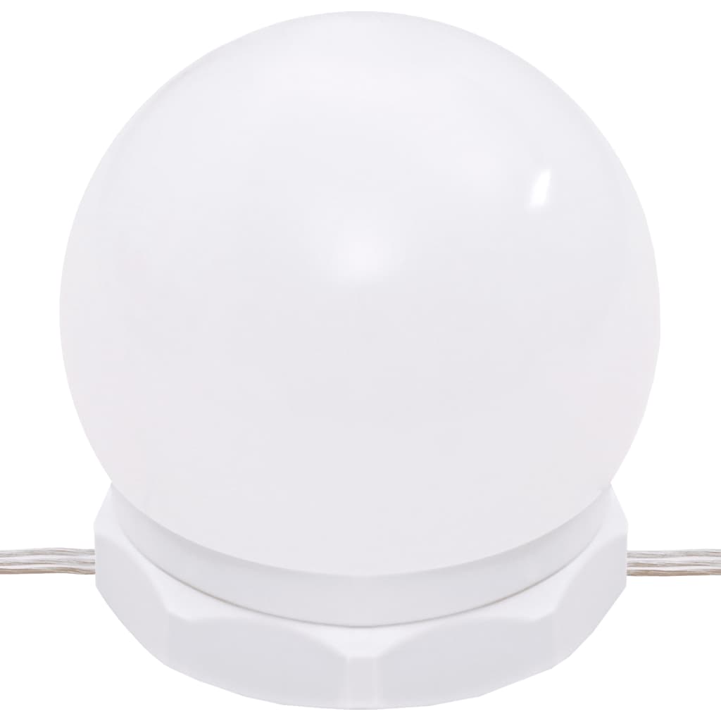 vidaXL Μπουντουάρ με LED Καπνιστή Δρυς 130x50x132,5 εκ.