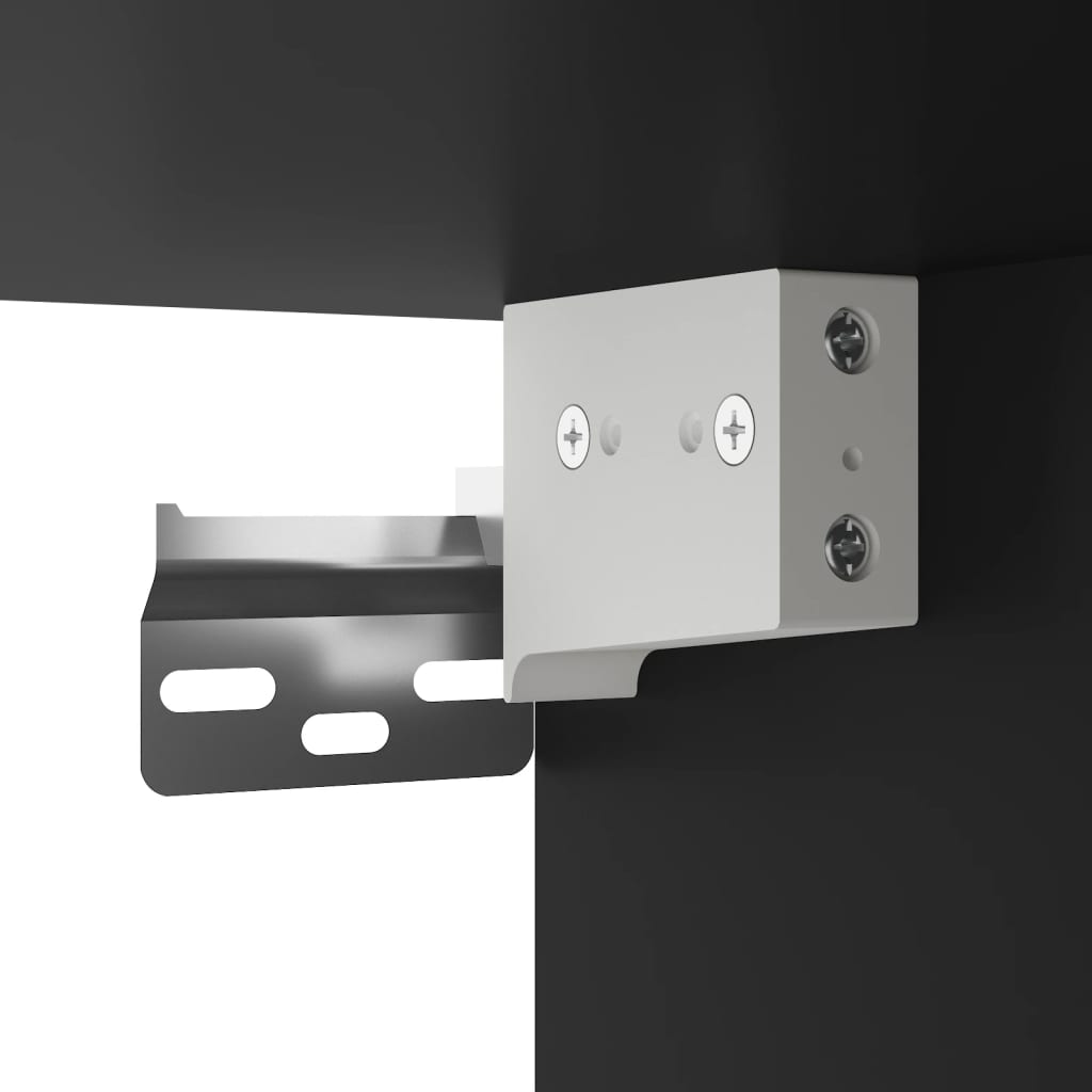 vidaXL Ντουλάπι Μαύρο από Επεξεργασμένο Ξύλο