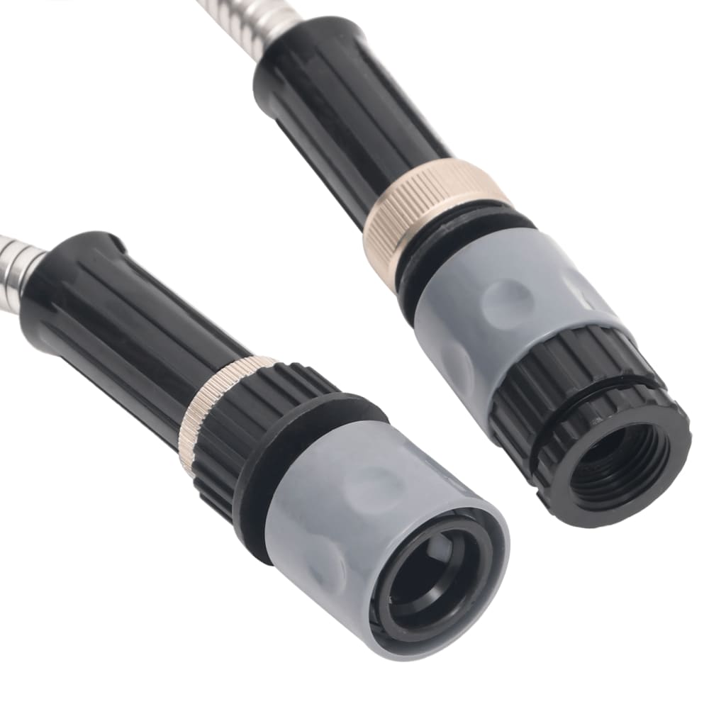 vidaXL Λάστιχο Κήπου Ακροφύσιο Ψεκασμού Ασημί 30μ./0,6" Ανοξ. Ατσάλι