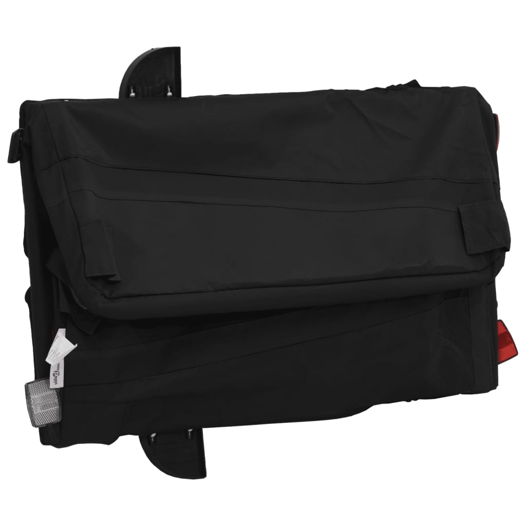 vidaXL Τρέιλερ Ποδηλάτου Μαύρο 30 Κιλά από Σίδερο