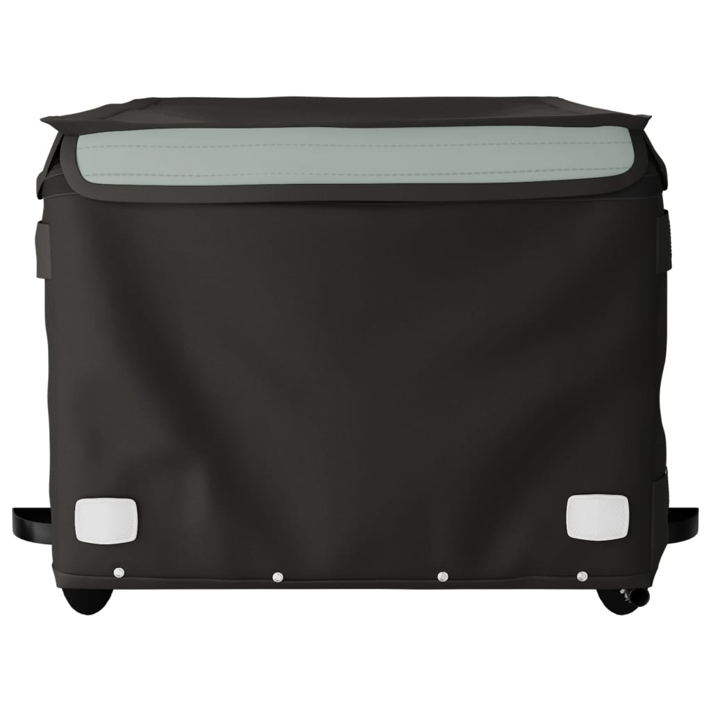 vidaXL Τρέιλερ Ποδηλάτου Μαύρο και Γκρι 45 Κιλά από Σίδερο