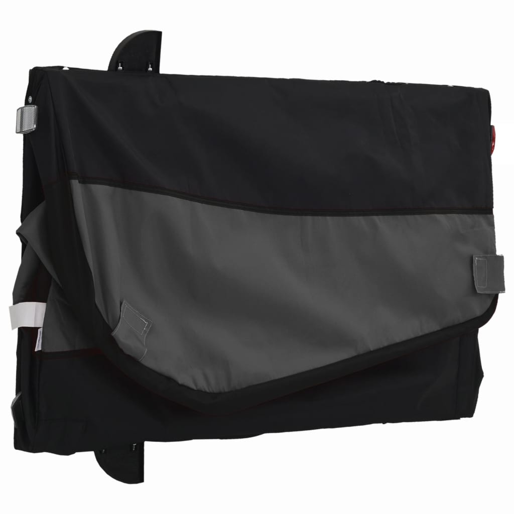 vidaXL Τρέιλερ Ποδηλάτου Μαύρο 45 Κιλά από Σίδερο