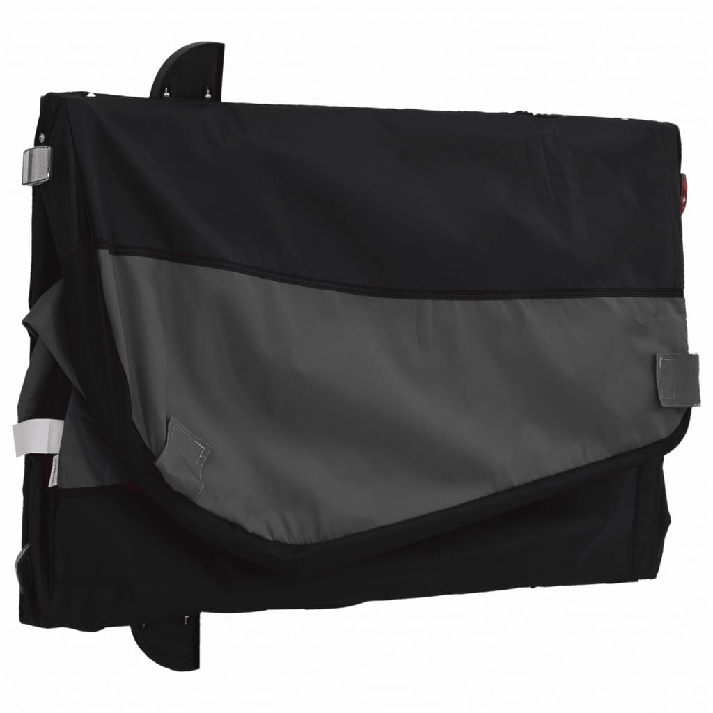 vidaXL Τρέιλερ Ποδηλάτου Μαύρο 45 Κιλά από Σίδερο