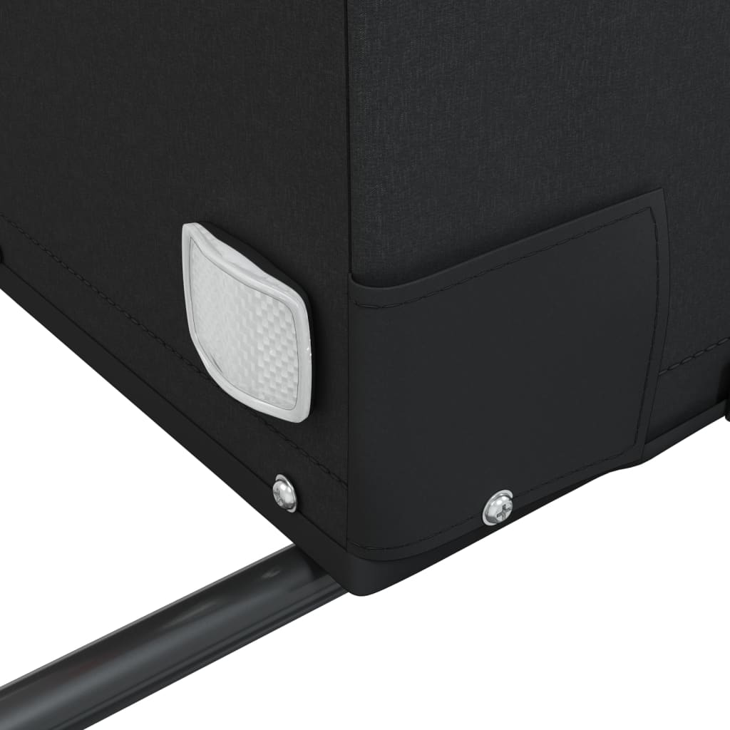 vidaXL Τρέιλερ Ποδηλάτου Μαύρο 45 Κιλά από Σίδερο