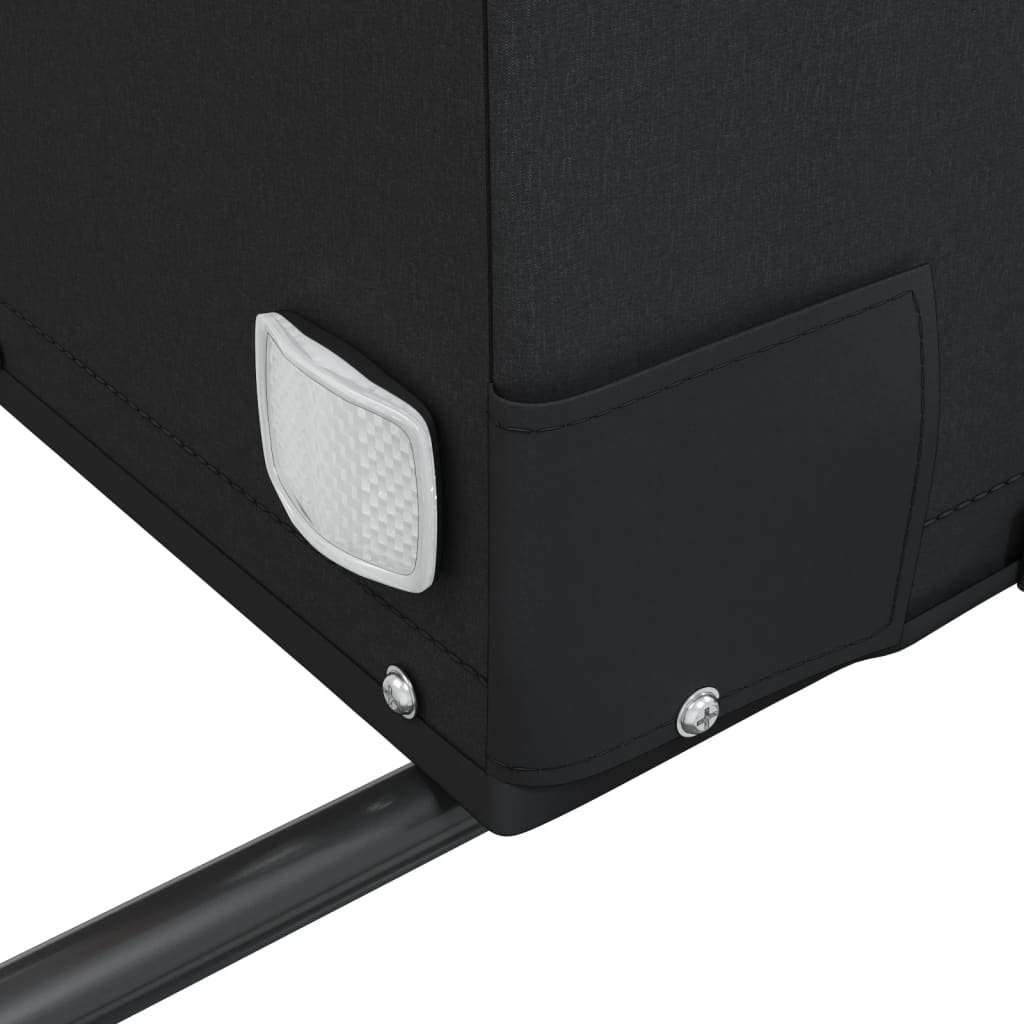 vidaXL Τρέιλερ Ποδηλάτου Μαύρο και Πράσινο 45 Κιλά από Σίδερο