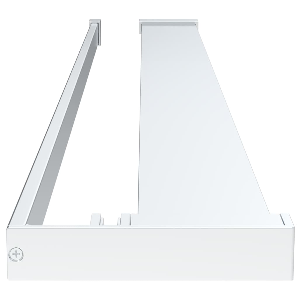 vidaXL Διαχωριστικό Ντους με Ράφι Χρωμέ 90x195 εκ Γυαλί ESG&Αλουμίνιο