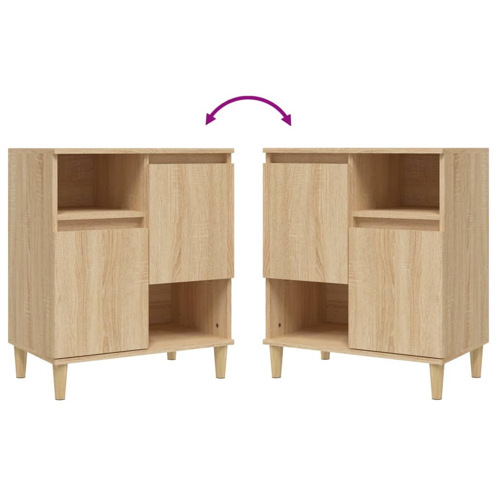 vidaXL Ντουλάπια 3 τεμ. Sonoma Δρυς 60x35x70 εκ. Επεξεργασμένο Ξύλο