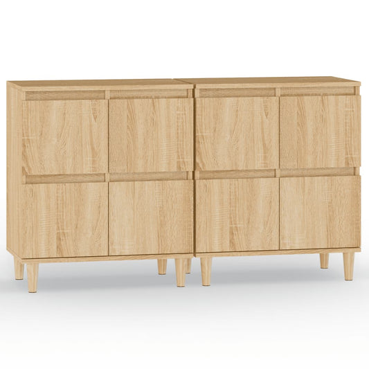 vidaXL Ντουλάπια 2 τεμ. Sonoma Δρυς 60x35x70 εκ. Επεξεργασμένο Ξύλο