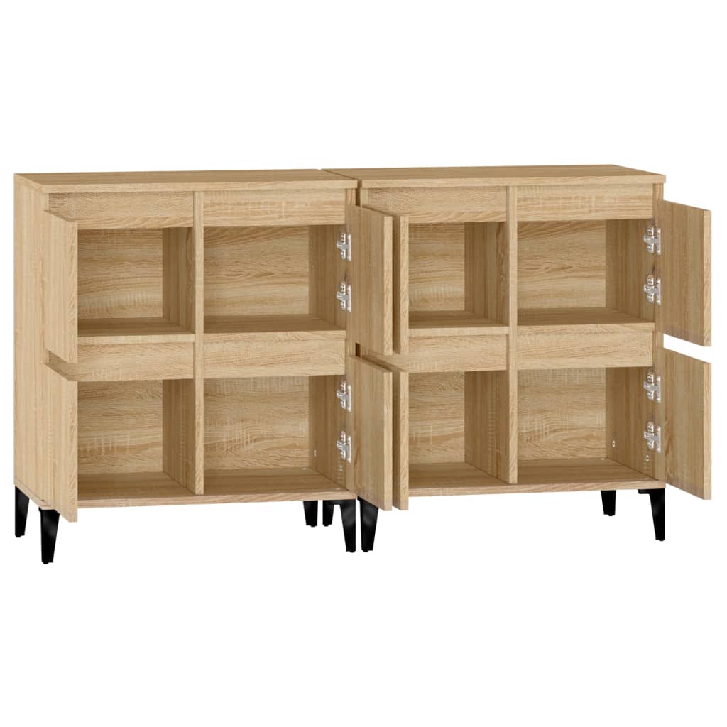 vidaXL Ντουλάπια 2 τεμ. Sonoma Δρυς 60x35x70 εκ. Επεξεργασμένο Ξύλο