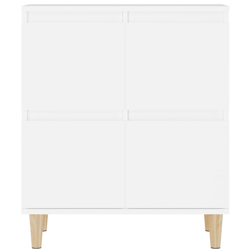 vidaXL Ντουλάπια 3 τεμ. Λευκό 60x35x70 εκ. Επεξεργασμένο Ξύλο
