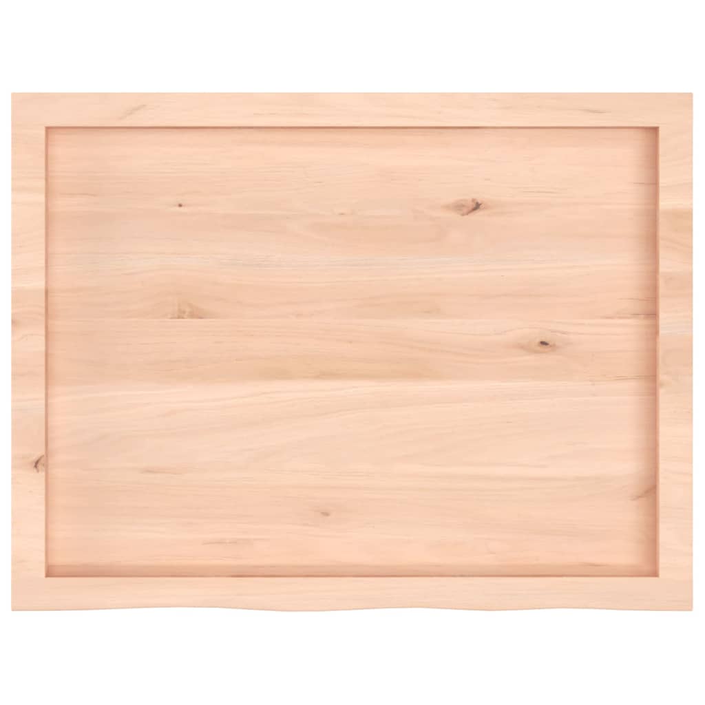 vidaXL Πάγκος Μπάνιου 80x60x(2-6) εκ. από Ακατέργαστο Μασίφ Ξύλο