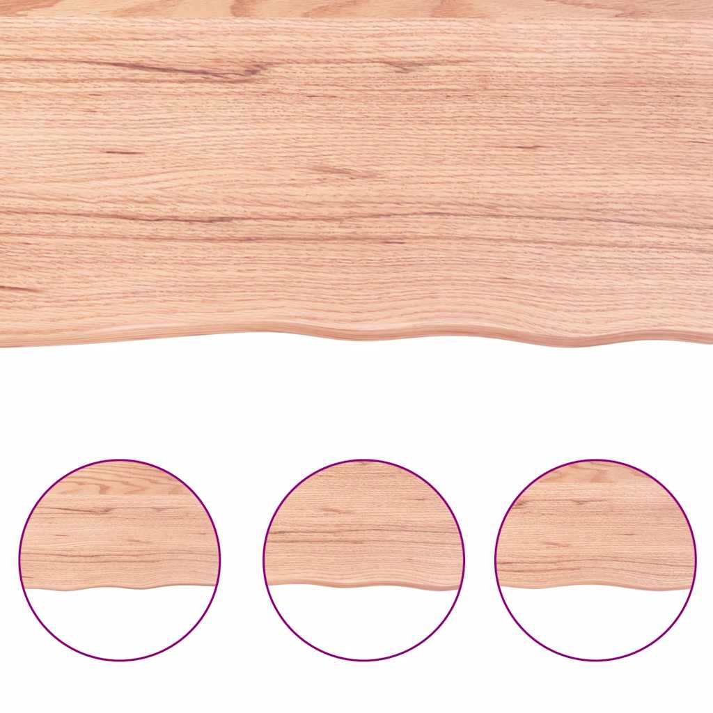 vidaXL Πάγκος Μπάνιου Αν. Καφέ 180x60x(2-6) εκ. Επεξεργ. Μασίφ Ξύλο