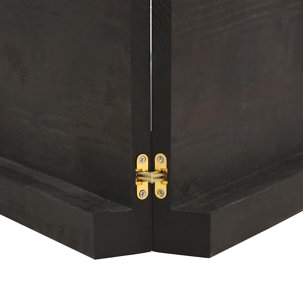 vidaXL Πάγκος Μπάνιου Σκούρο Καφέ 180x40x(2-6) εκ. Επεξεργ. Μασίφ Ξύλο