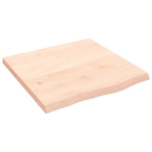 vidaXL Επιφάνεια Τραπεζιού 60x60x(2-4) εκ Ακατέργαστο Μασίφ Ξύλο Δρυός
