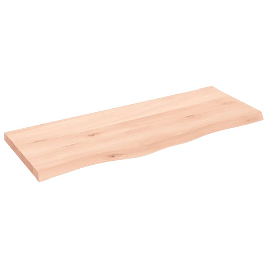 vidaXL Επιφάνεια Τραπεζιού 100x40x(2-4)εκ Ακατέργαστο Μασίφ Ξύλο Δρυός