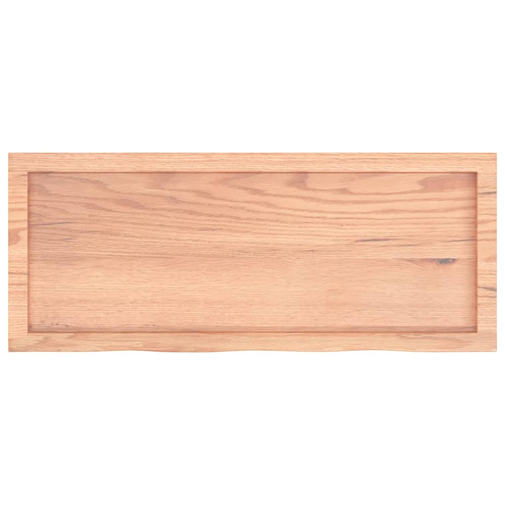 vidaXL Επιφ Τραπεζιού Αν Καφέ 100x40x(2-6)εκ. Επεξ. Μασίφ Ξύλο Δρυός
