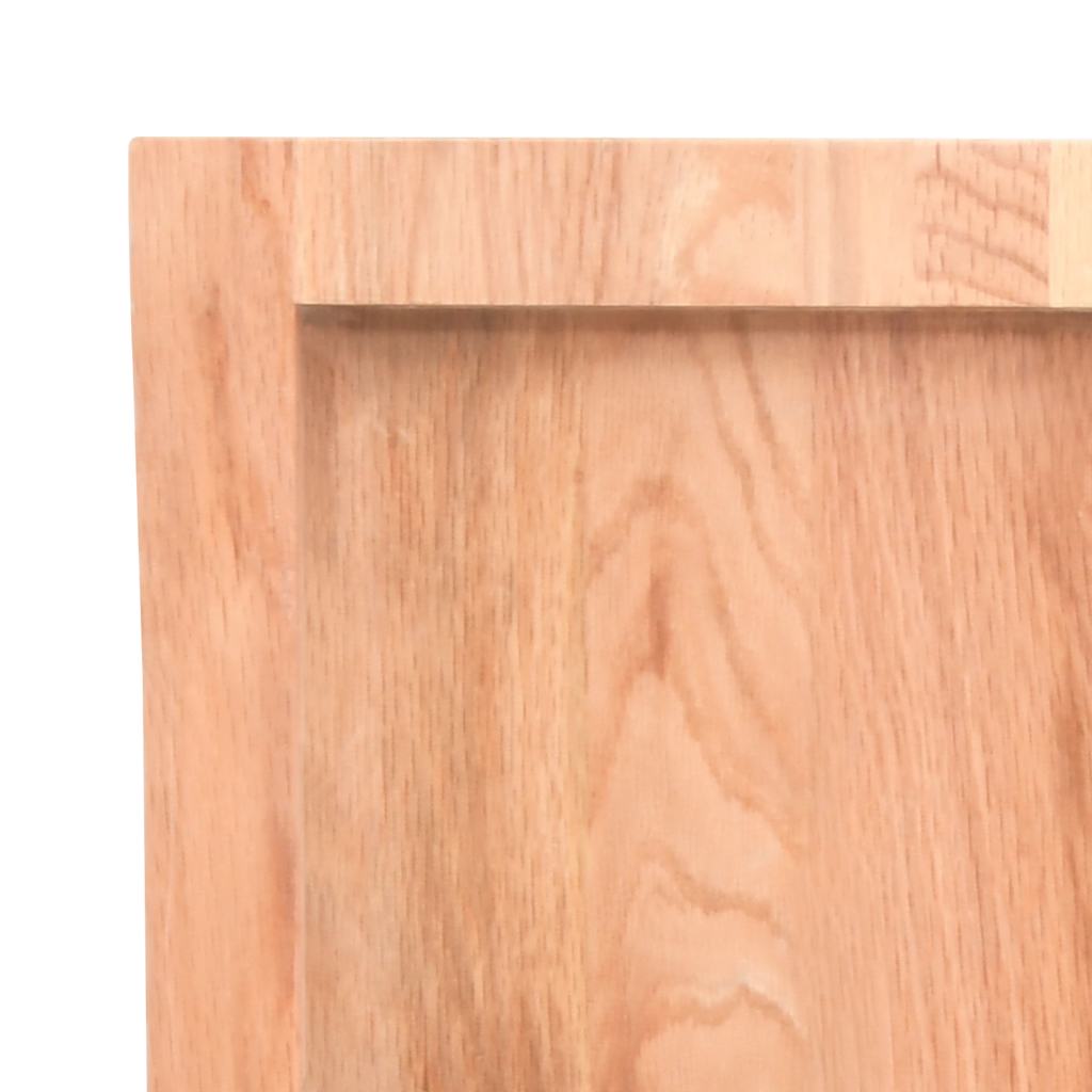 vidaXL Επιφ Τραπεζιού Αν Καφέ 140x40x(2-4)εκ. Επεξ. Μασίφ Ξύλο Δρυός