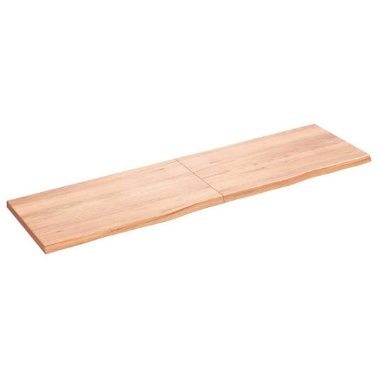 vidaXL Επιφ Τραπεζιού Αν Καφέ 180x50x(2-4)εκ. Επεξ. Μασίφ Ξύλο Δρυός