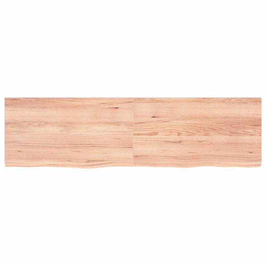vidaXL Επιφ Τραπεζιού Αν Καφέ 180x50x(2-4)εκ. Επεξ. Μασίφ Ξύλο Δρυός