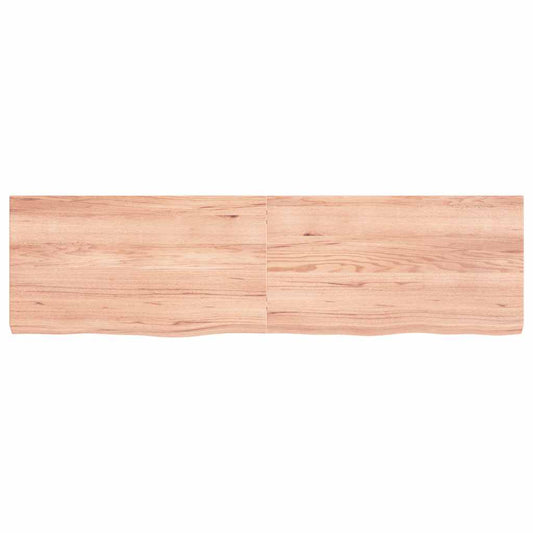 vidaXL Επιφ Τραπεζιού Αν Καφέ 180x50x(2-6)εκ. Επεξ. Μασίφ Ξύλο Δρυός