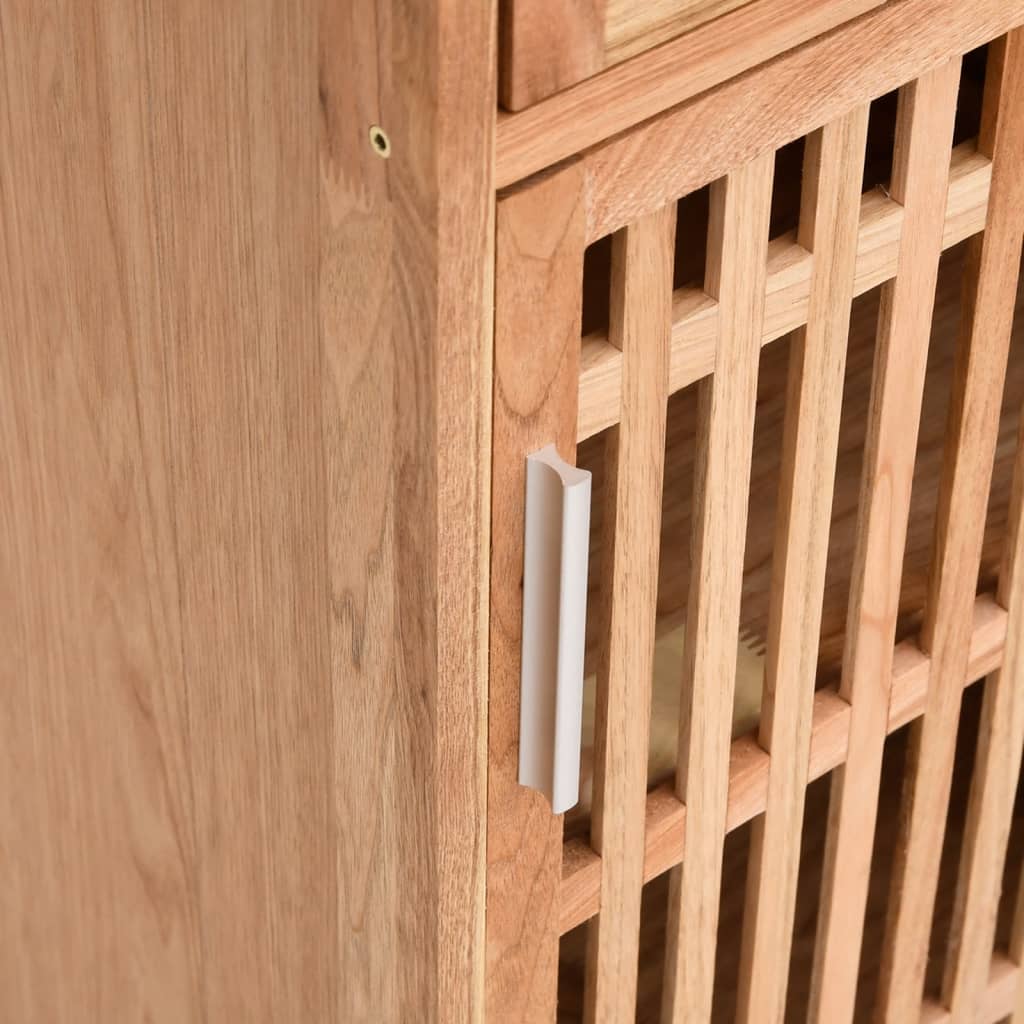 vidaXL Έπιπλα Μπάνιου Σετ 3 Τεμαχίων από Μασίφ Ξύλο Καρυδιάς